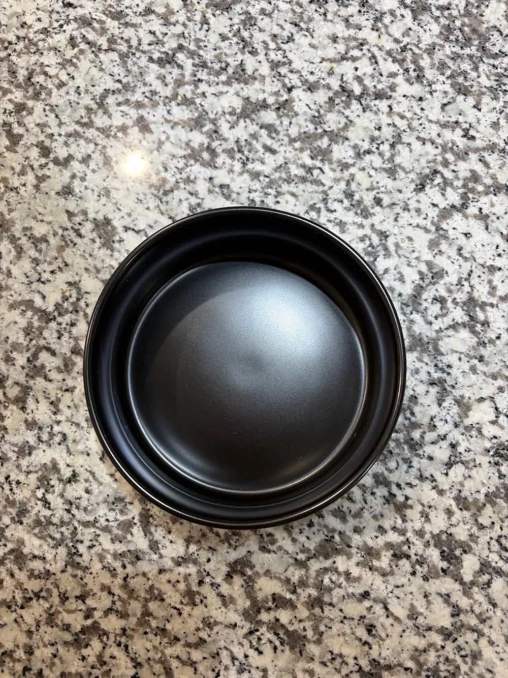 Matte Black Ceramic Food/Water Bowl